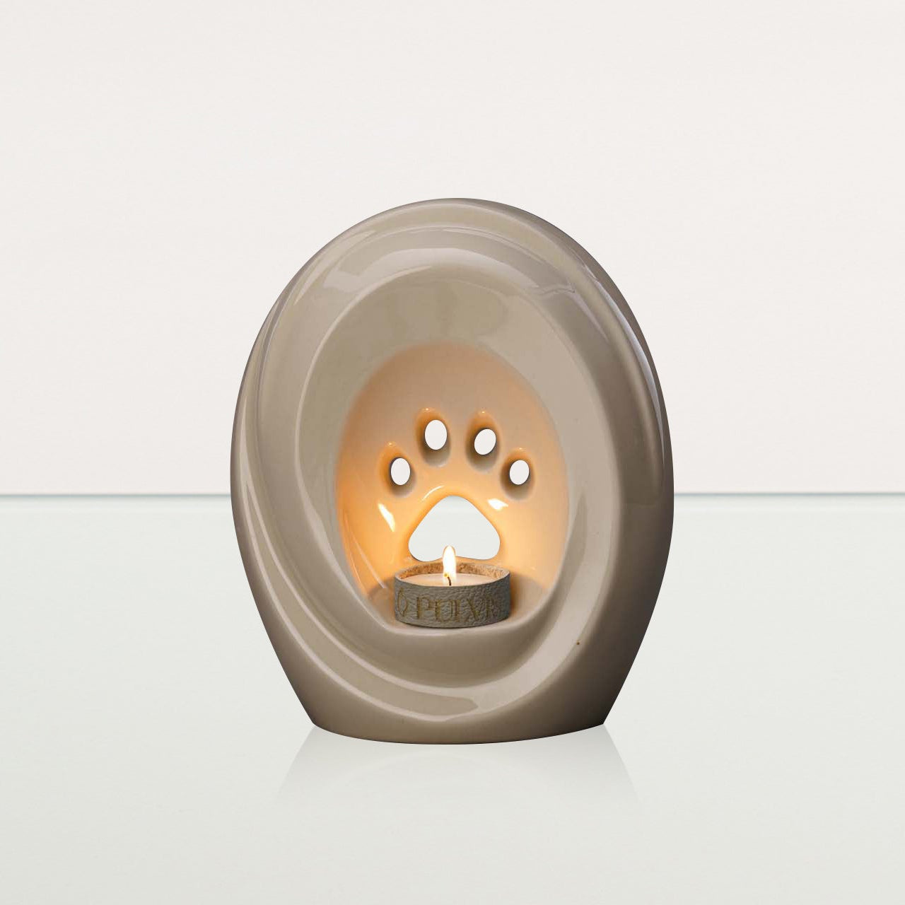 Paw Pet Urn for Ashes - Off-white | Ceramic | Handmade Pet Urn - Pulvis Art Urns