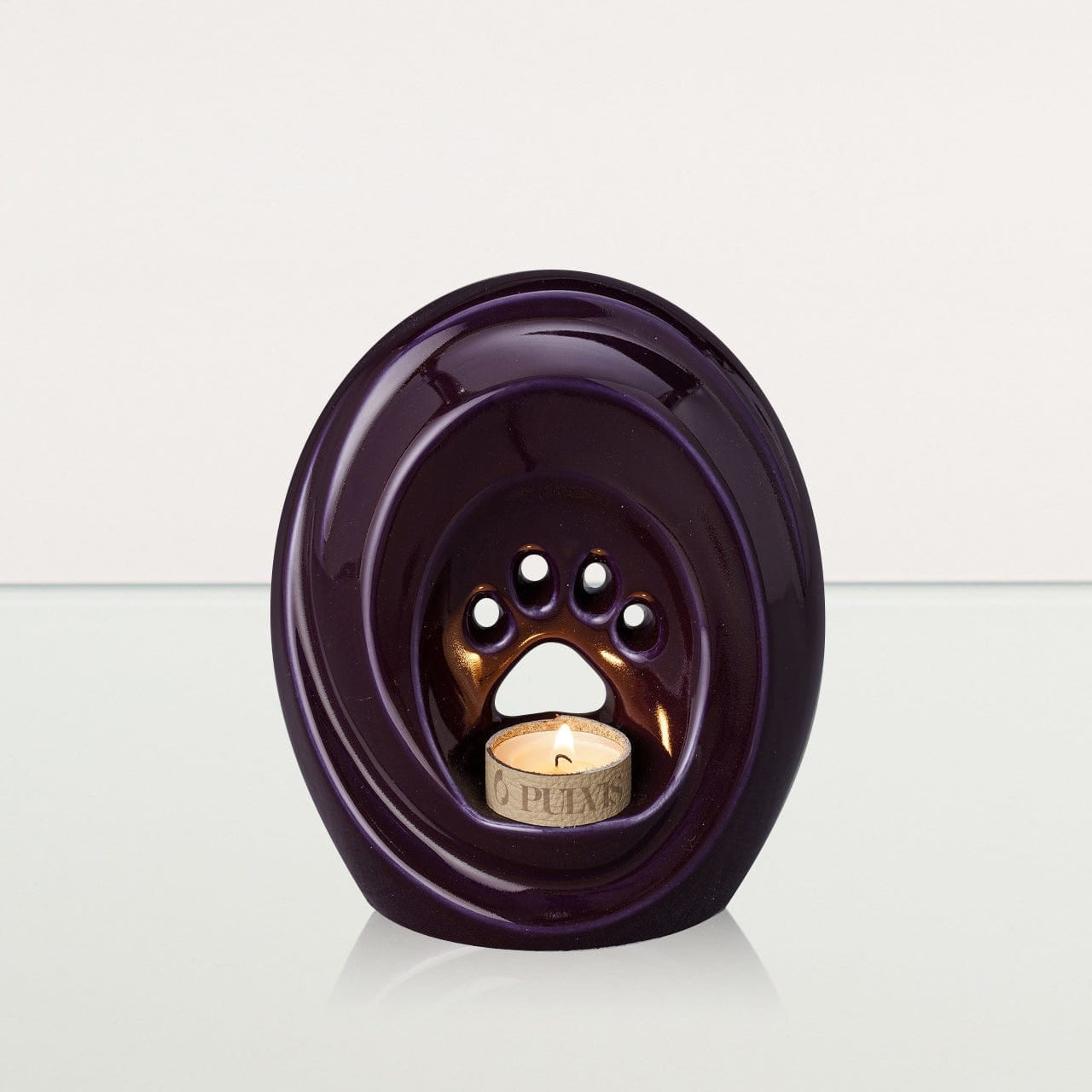 Paw Pet Urn for Ashes - Violet | Ceramic | Handmade Pet Urn - Pulvis Art Urns