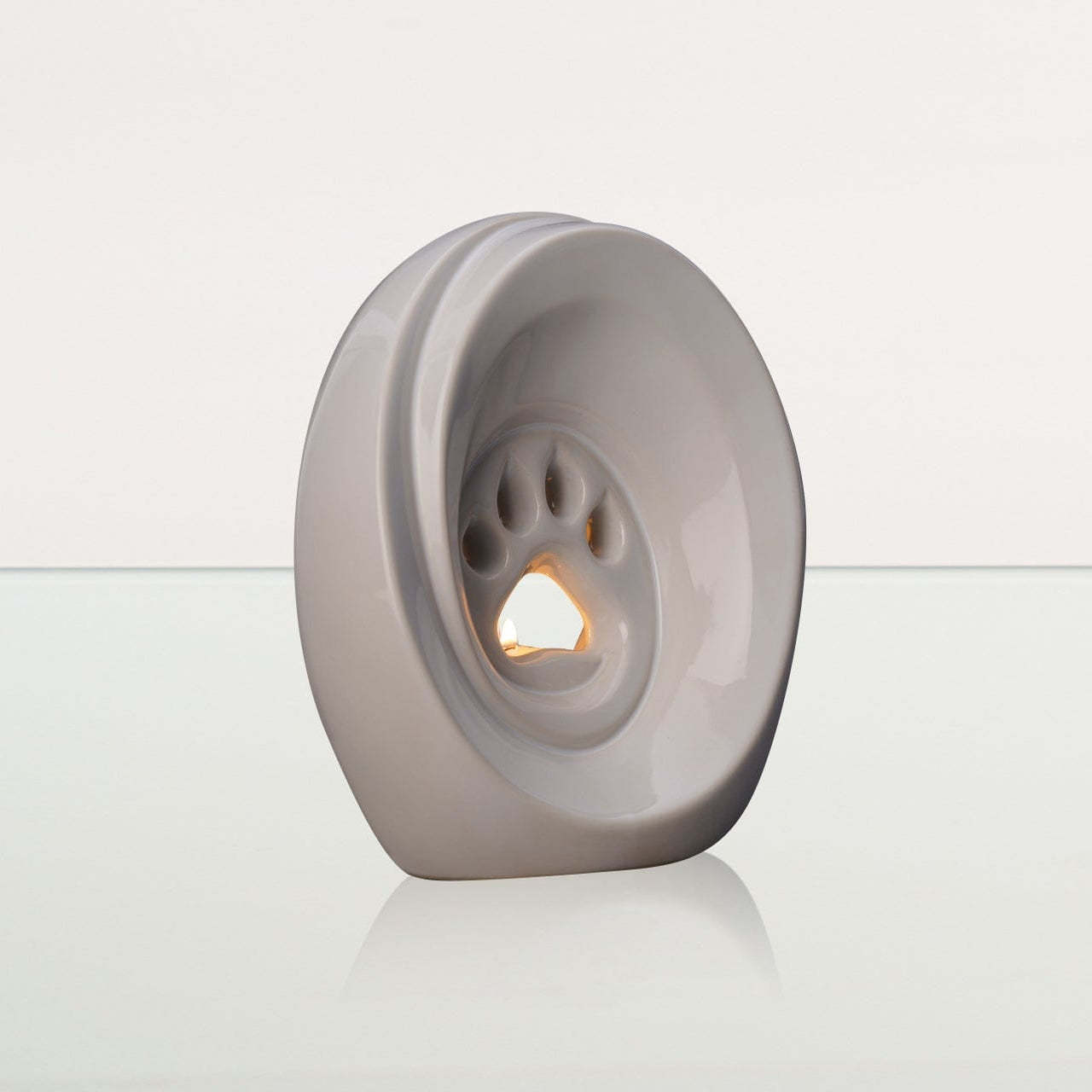 Paw Pet Urn for Ashes - White | Ceramic | Handmade Pet Urn - Pulvis Art Urns