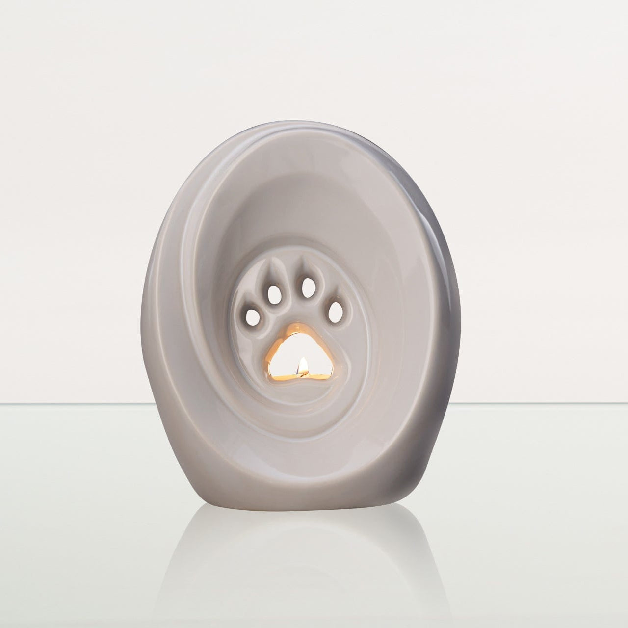 Paw Pet Urn for Ashes - White | Ceramic | Handmade Pet Urn - Pulvis Art Urns