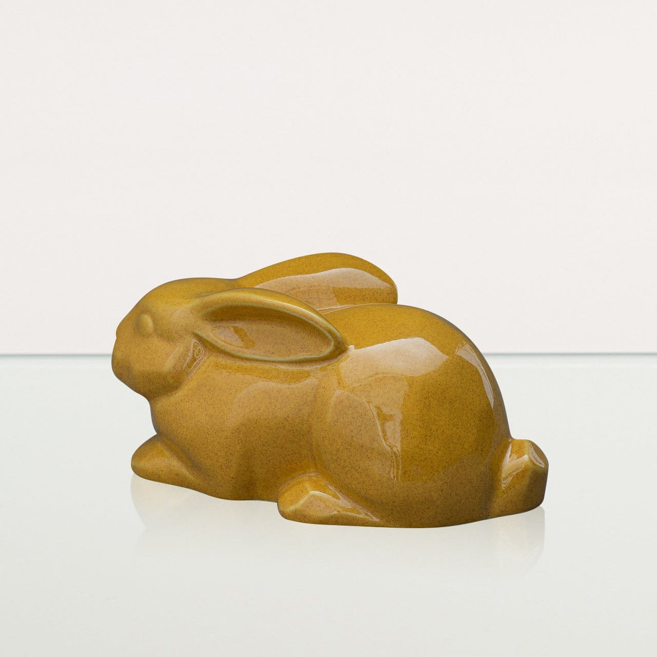 Rabbit Urn For Ashes - Amber Yellow | Ceramic Bunny Urn - Pulvis Art Urns