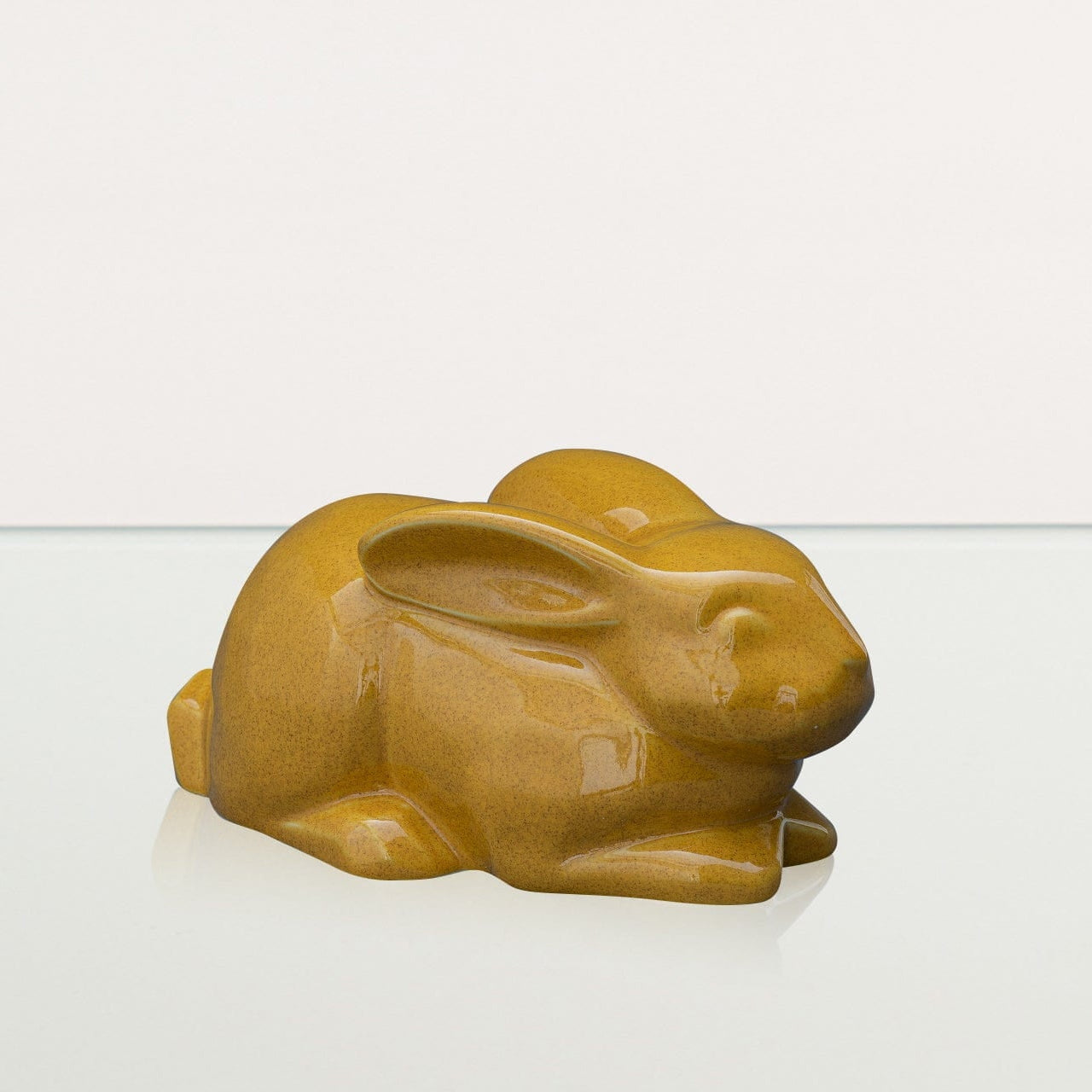 Rabbit Urn For Ashes - Amber Yellow | Ceramic Bunny Urn - Pulvis Art Urns