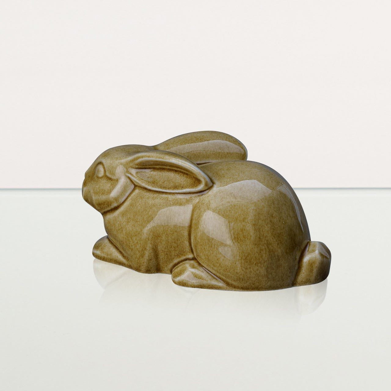Rabbit Urn For Ashes - Dark Sand | Ceramic Bunny Urn - Pulvis Art Urns