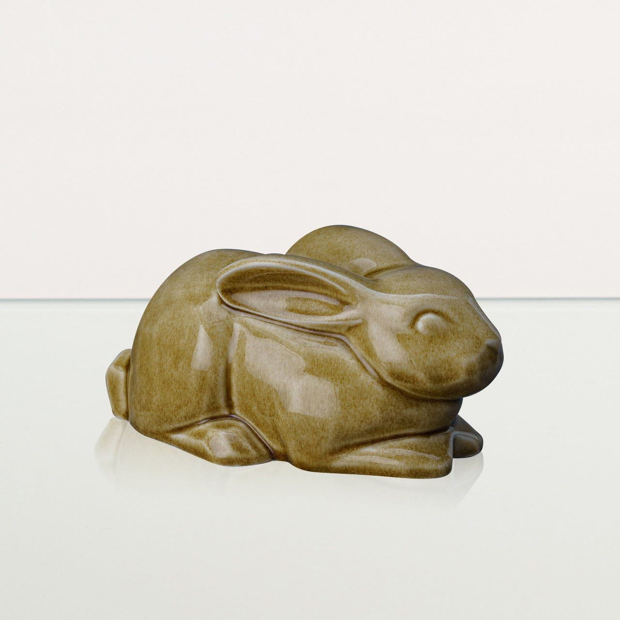 Rabbit Urn For Ashes - Dark Sand | Ceramic Bunny Urn - Pulvis Art Urns