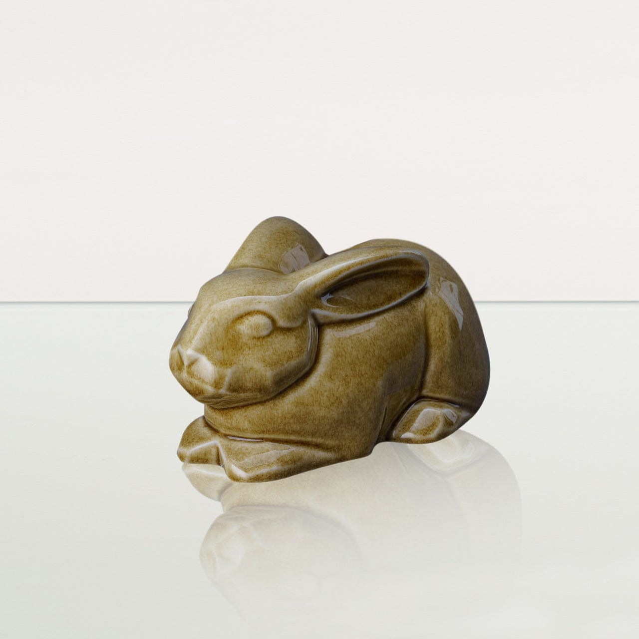 Rabbit Urn For Ashes - Dark Sand | Ceramic Bunny Urn - Pulvis Art Urns