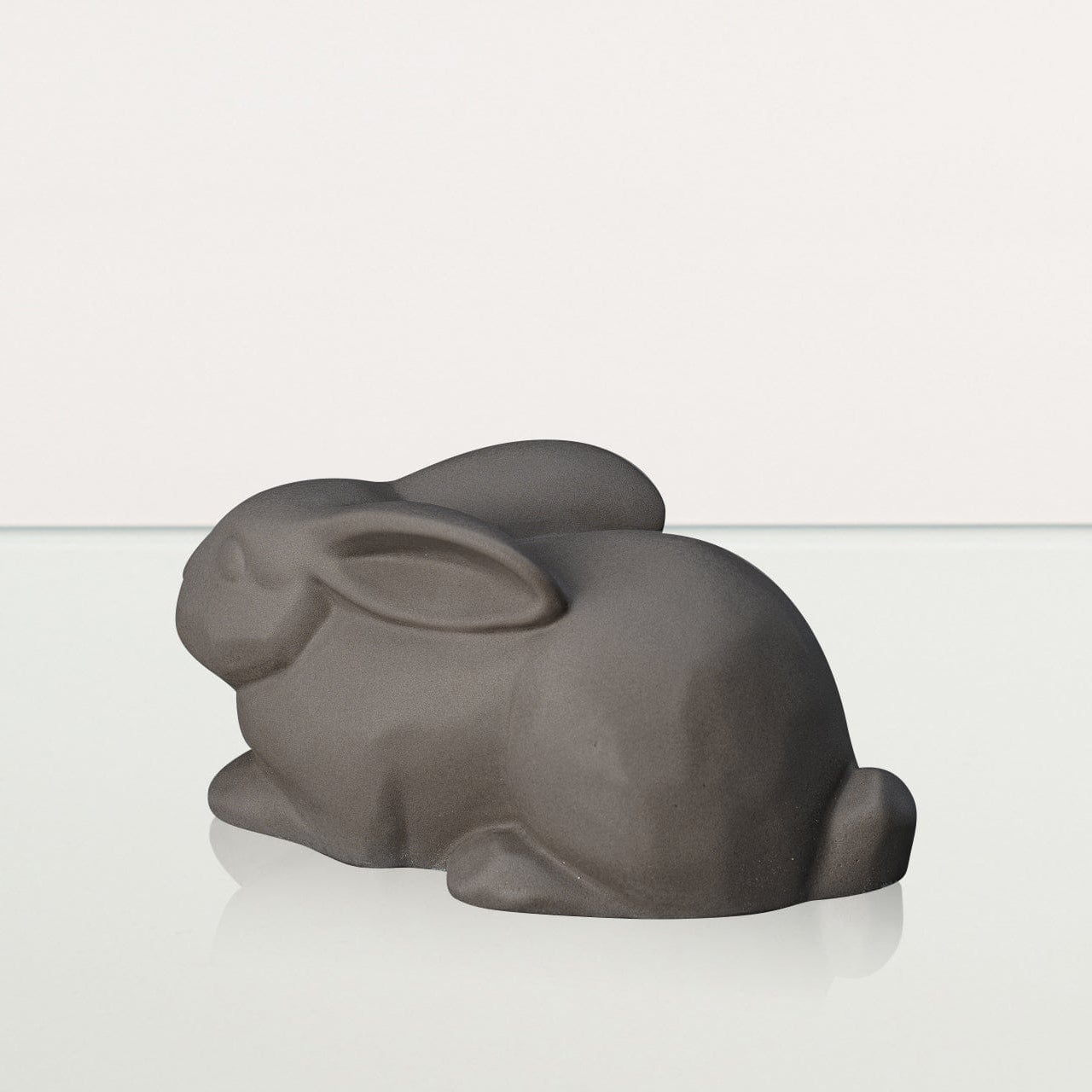 Rabbit Urn For Ashes - Grey Matte | Ceramic Bunny Urn - Pulvis Art Urns