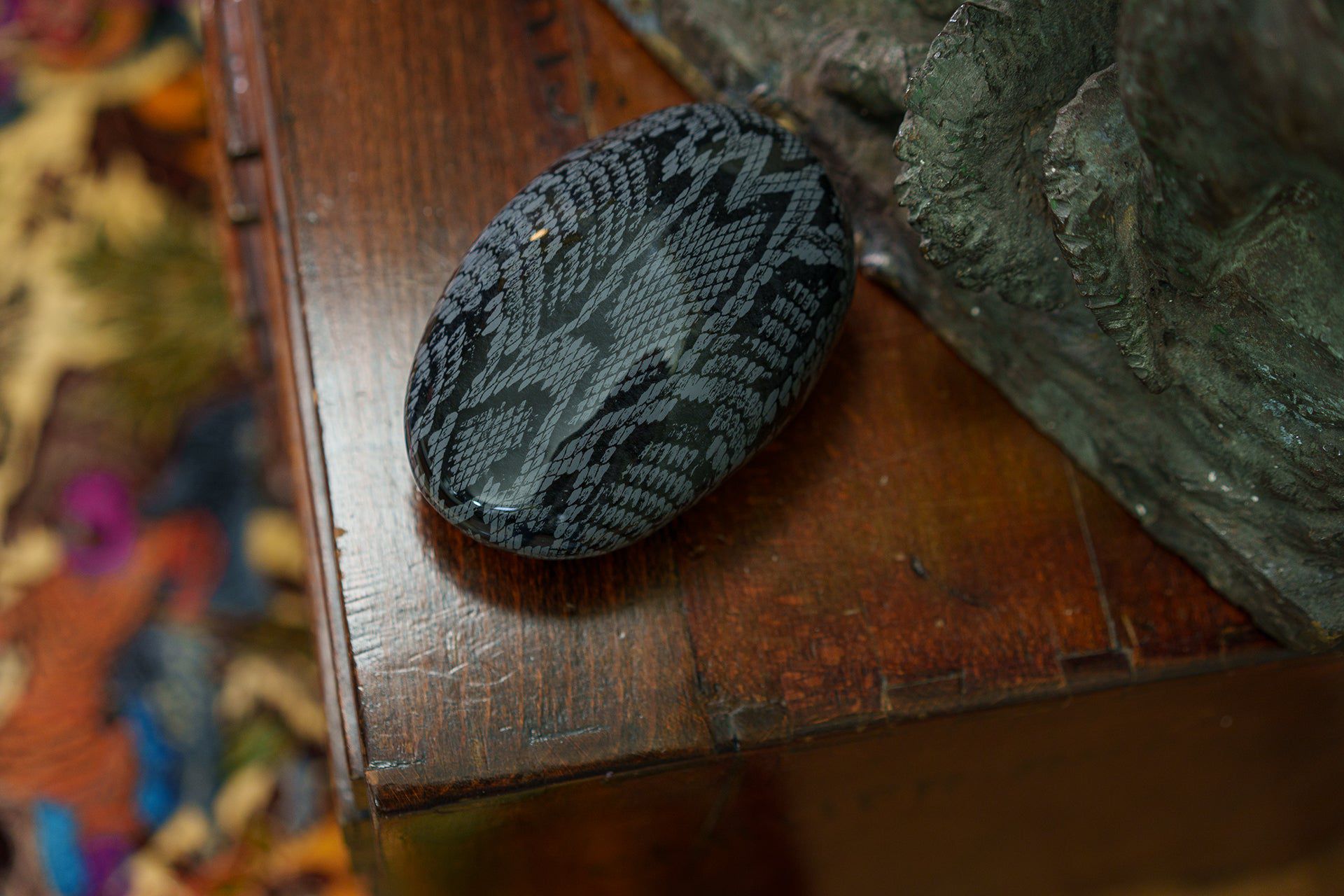 Reptile Pet Urn - Cobalt Blue | Ceramic | HydroGraphics - Pulvis Art Urns