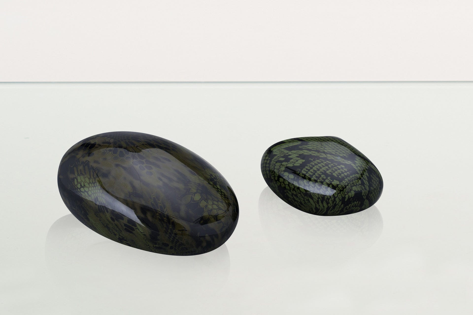 Reptile Pet Urn - Dark Green | Ceramic | HydroGraphics - Pulvis Art Urns