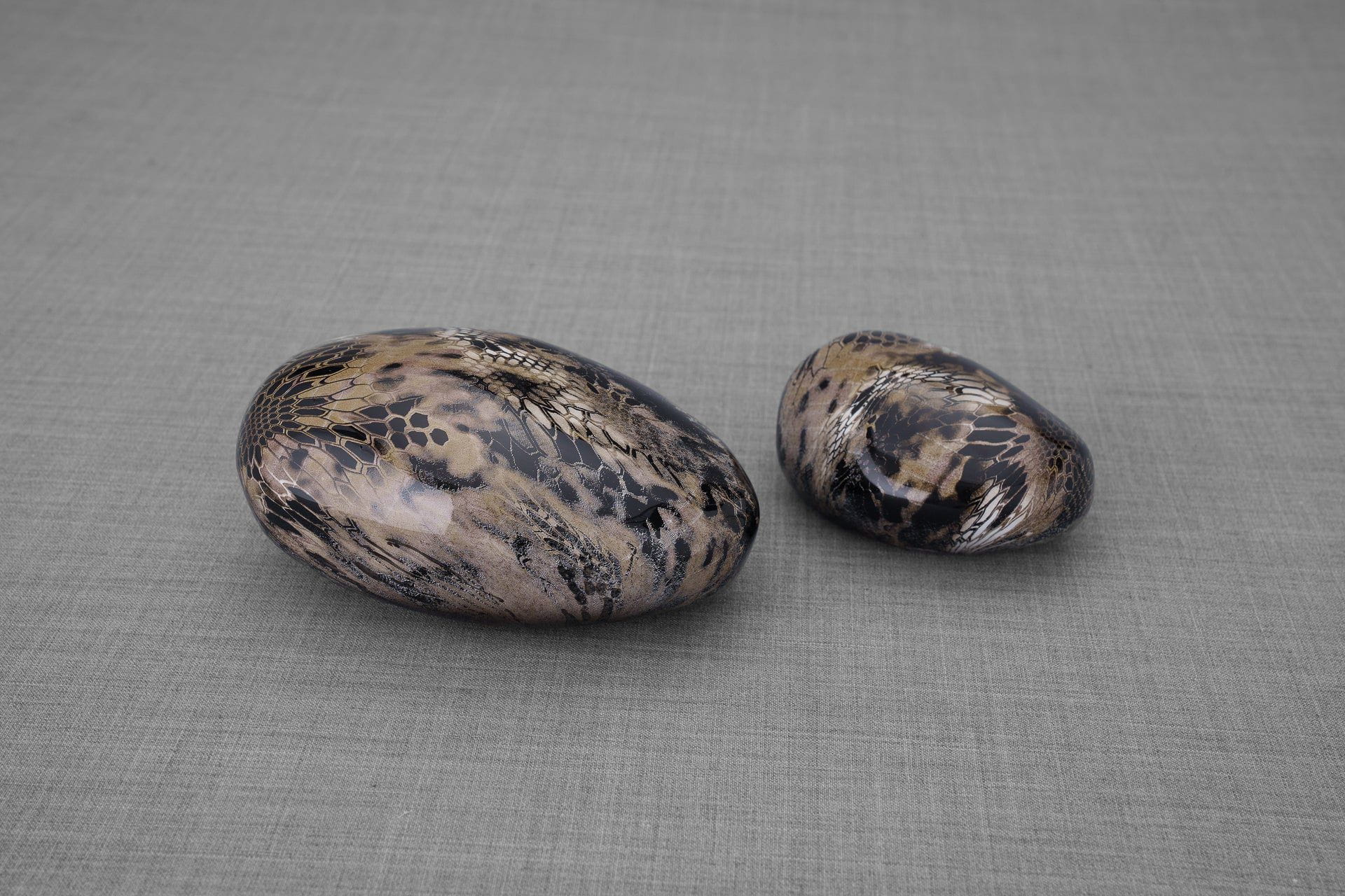 Snake Pet Urn - Beige | Ceramic | HydroGraphics - Pulvis Art Urns