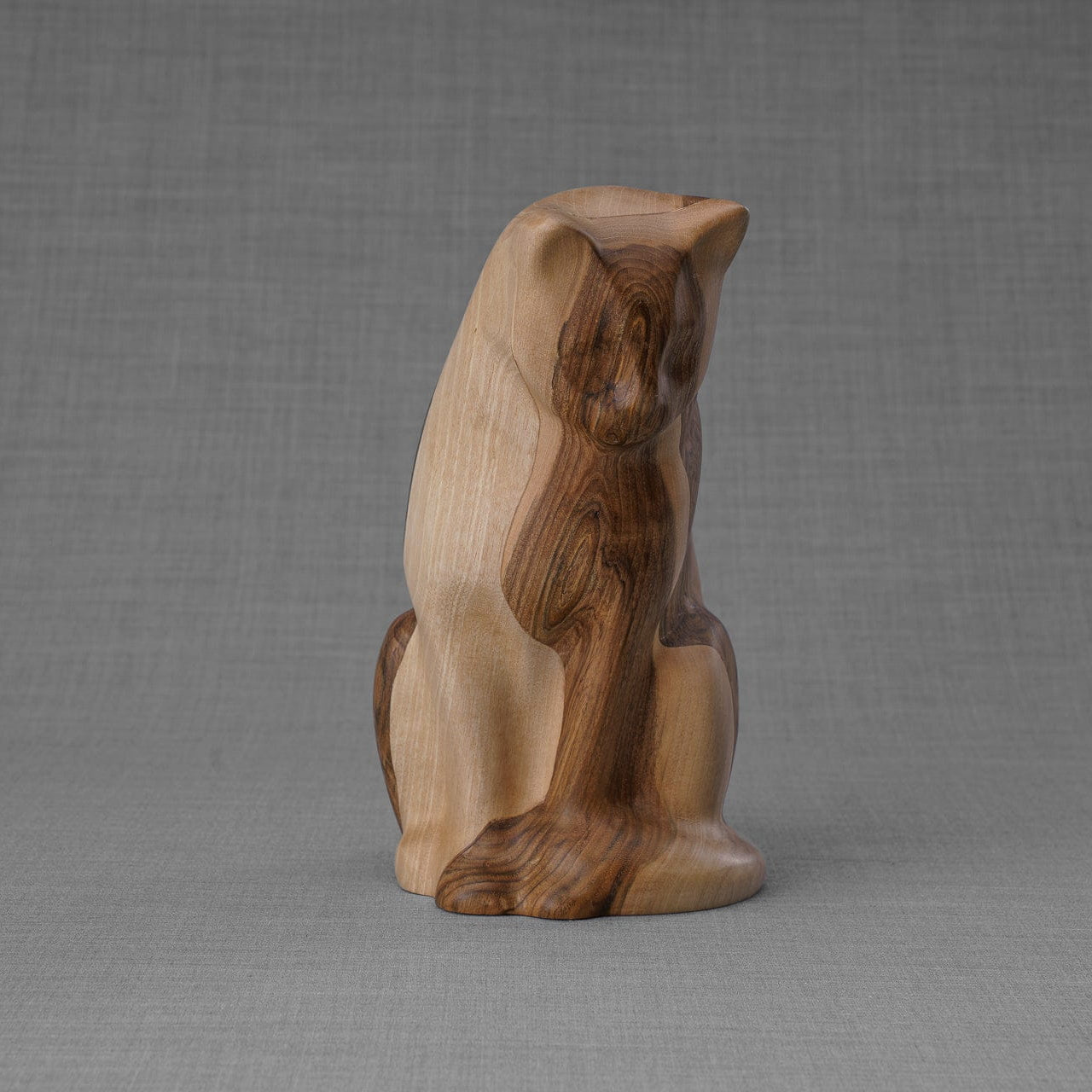 Wooden Pet Urn "Neko" - Pet Crematon Urn | Handmade - Pulvis Art Urns
