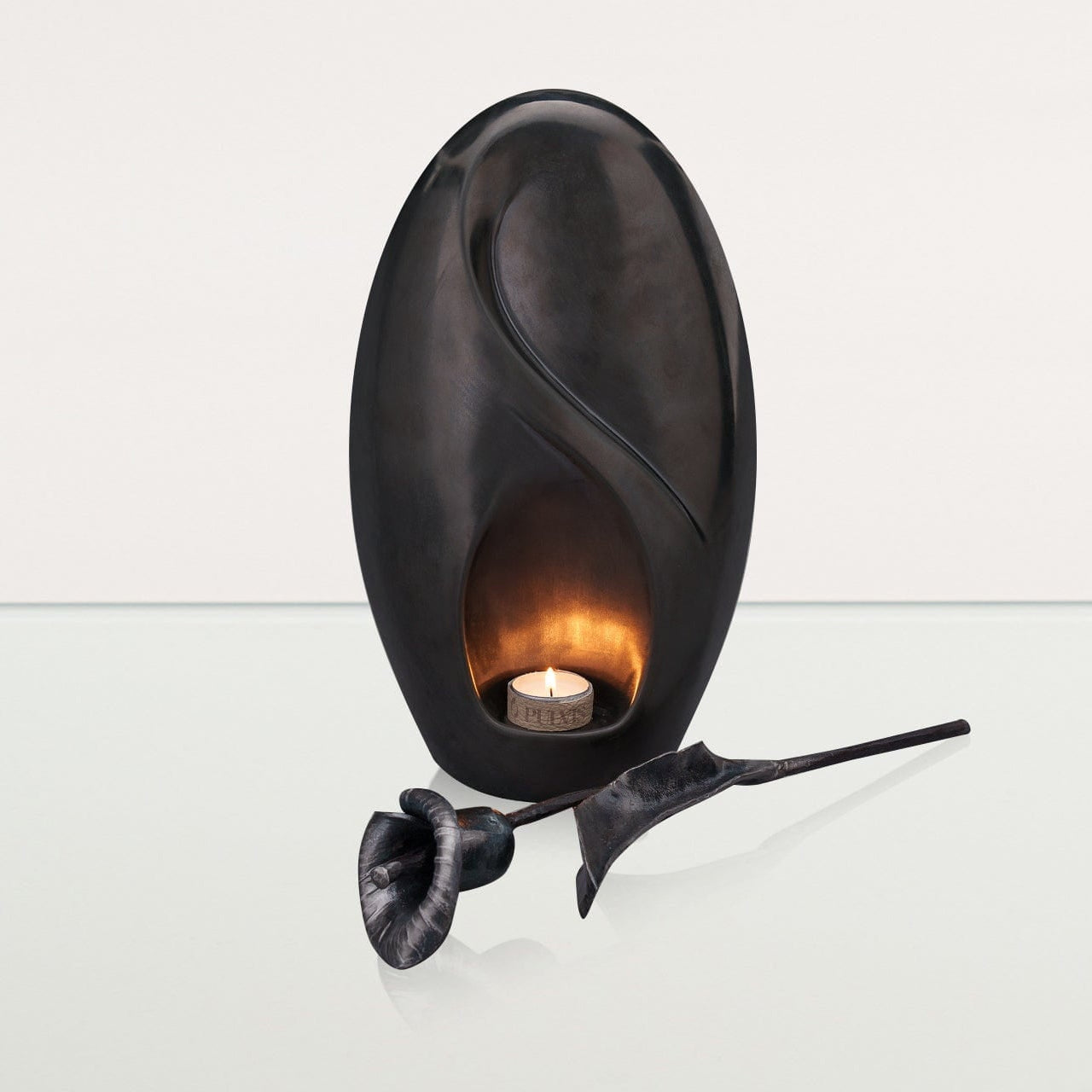 Forged Iron Calla Flower - Handwrought | Memorial Accessory - Pulvis Art Urns