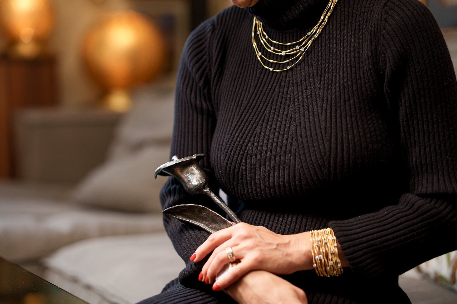 Forged Iron Calla Flower - Handwrought | Memorial Accessory - Pulvis Art Urns