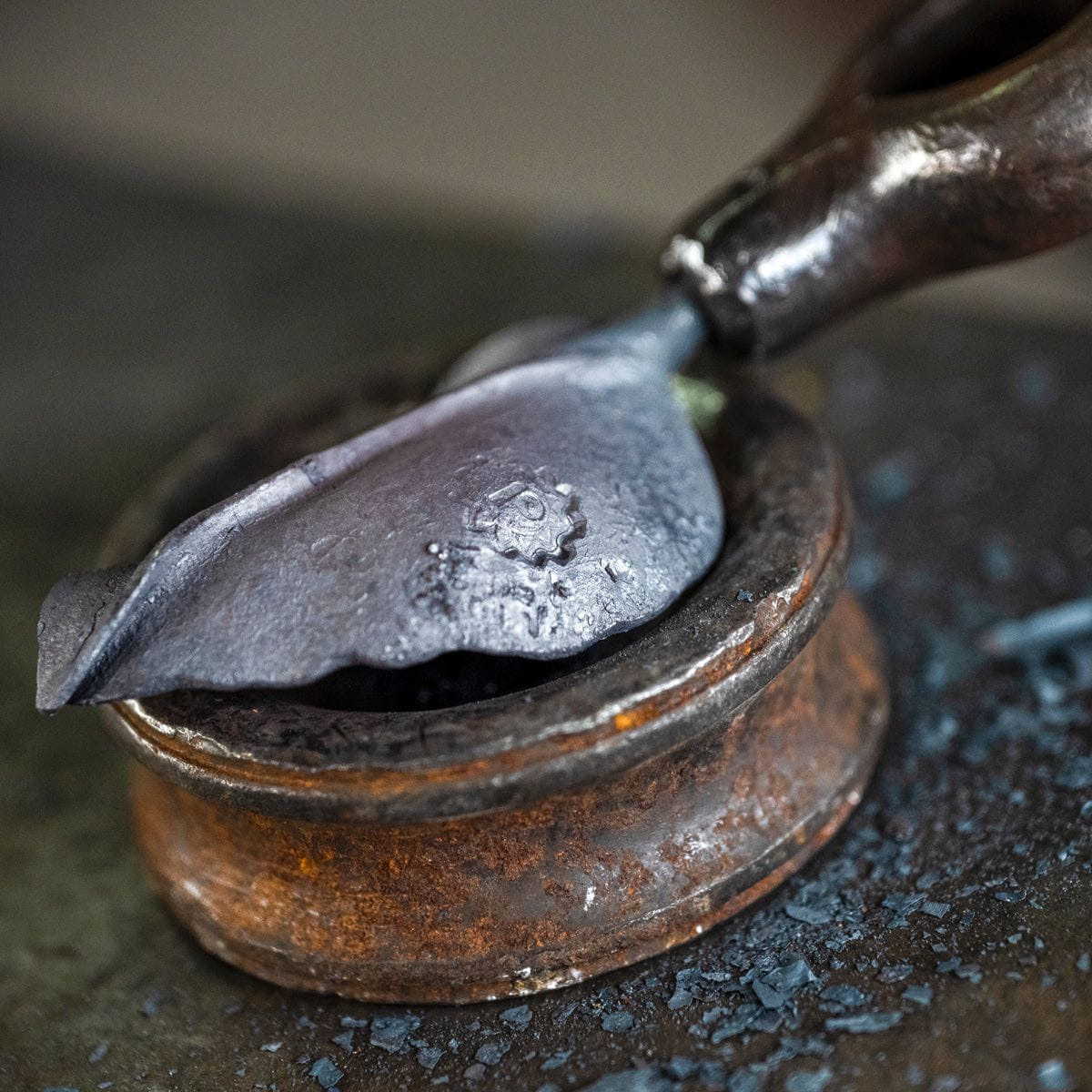 Forged Iron Calla Flower - Handwrought | Memorial Accessory - Pulvis Art Urns