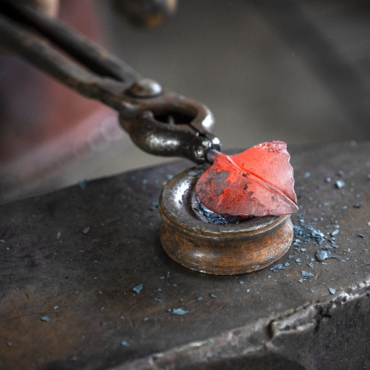 Forged Iron Calla Flower - Handwrought | Memorial Accessory - Pulvis Art Urns