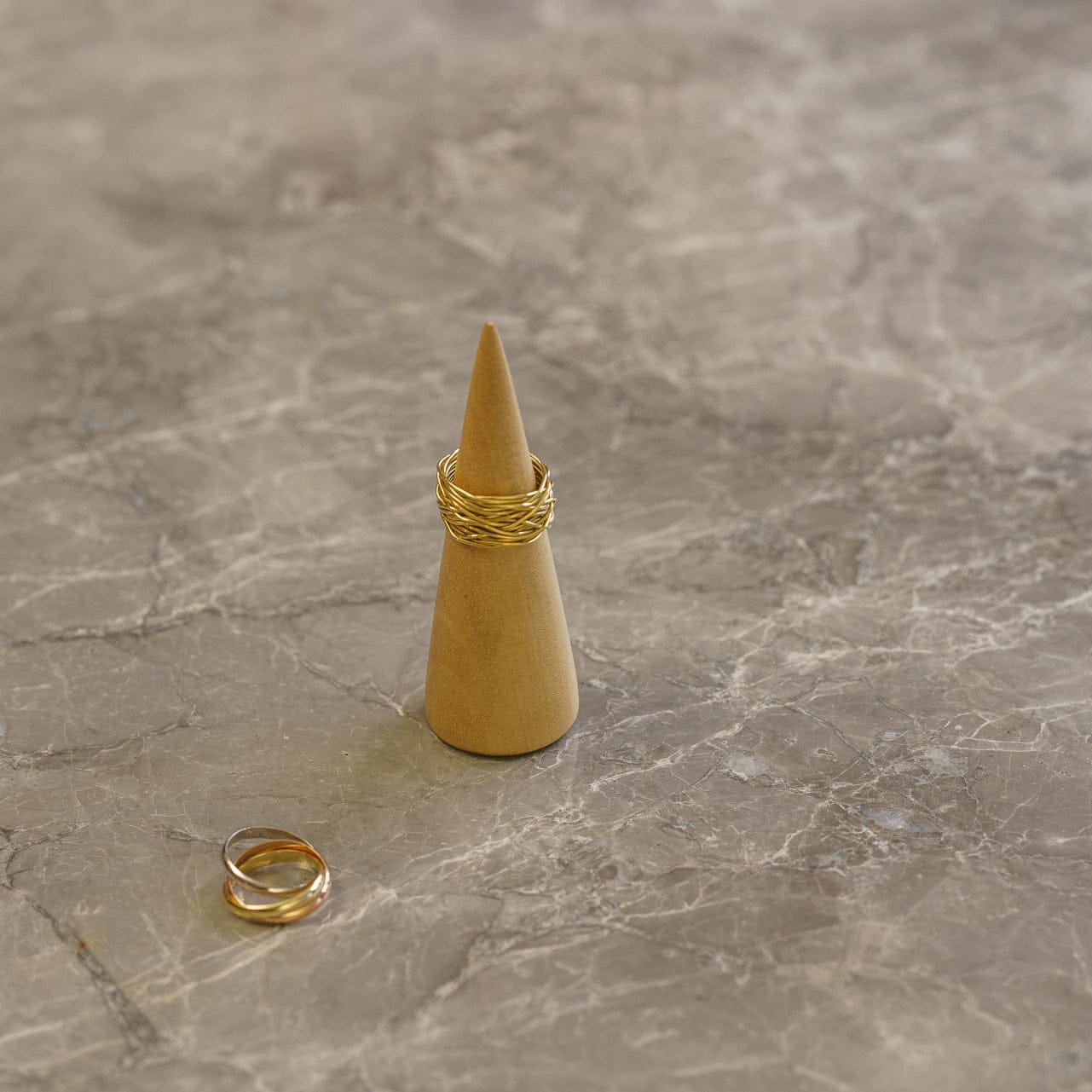 Wooden Ring Cone - Handmade | Genuine Walnut - Pulvis Art Urns