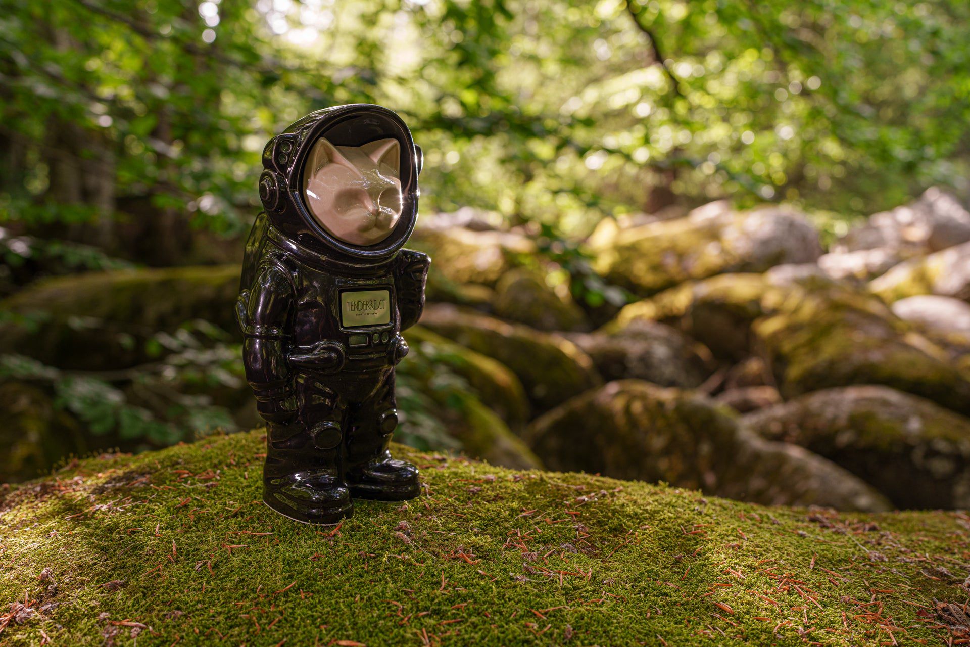 Customizable Pet Cremation Urn - Cat | Ceramic Handmade Figure - Pulvis Art Urns