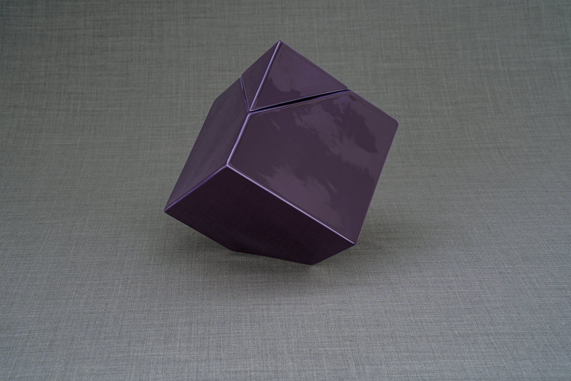 Abstract Cremation Urn for Ashes - Large | Violet | Ceramic - Pulvis Art Urns