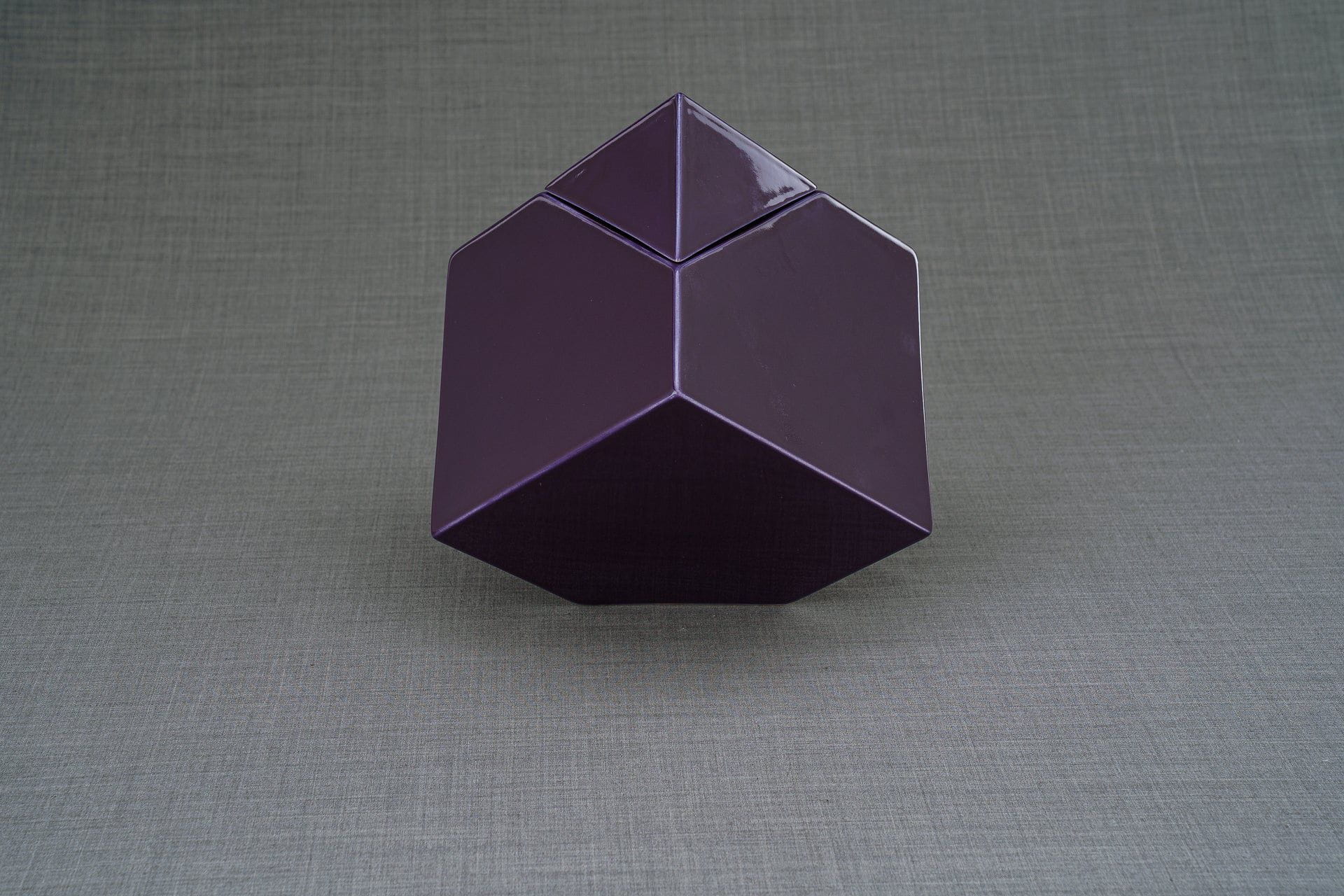 Abstract Cremation Urn for Ashes - Large | Violet | Ceramic - Pulvis Art Urns