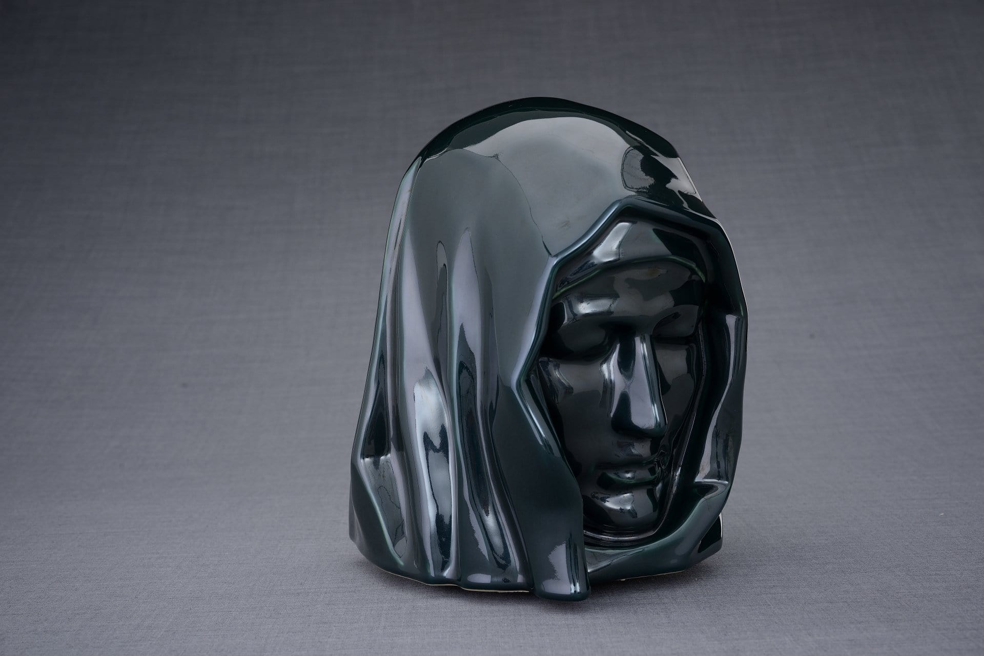 Handmade Cremation Urn for Ashes "The Holy Mother" - Large | Oxide Green | Ceramic - Pulvis Art Urns