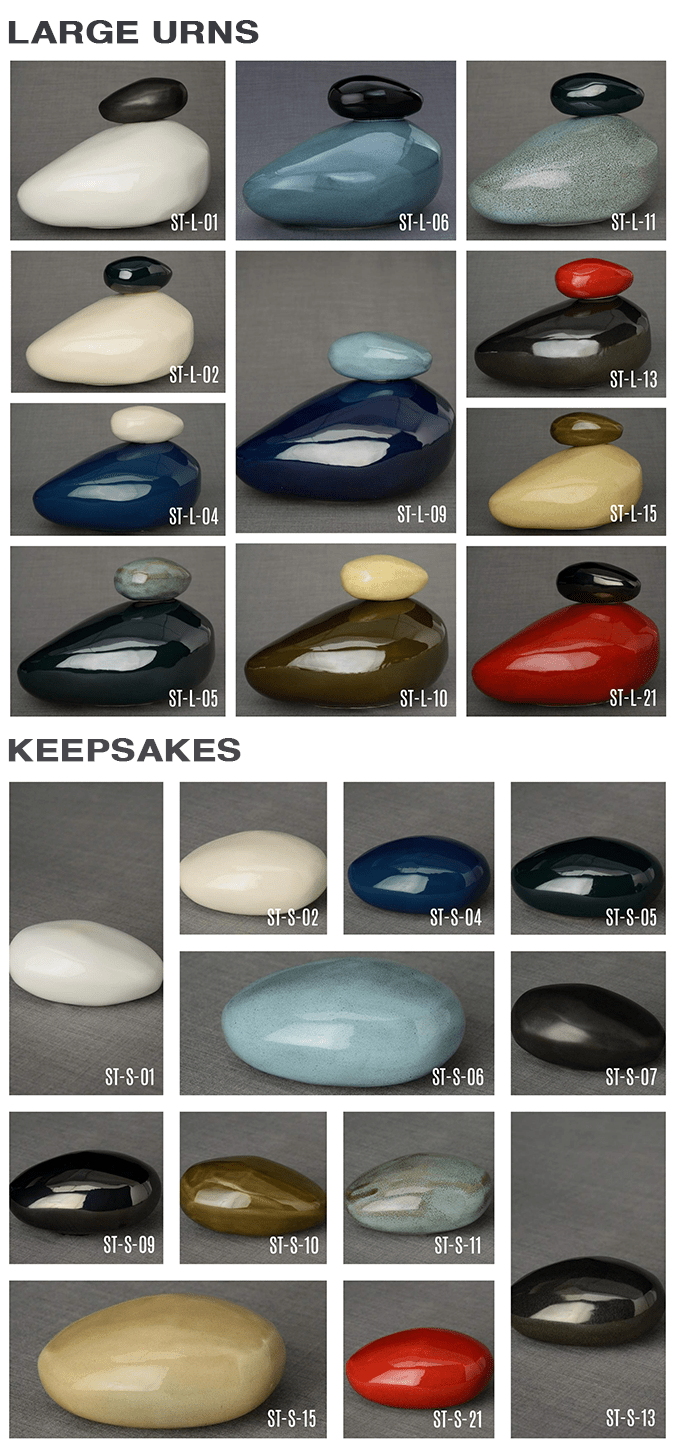 
                  
                    Stone set of ceramic urns for ashes - all colors
                  
                