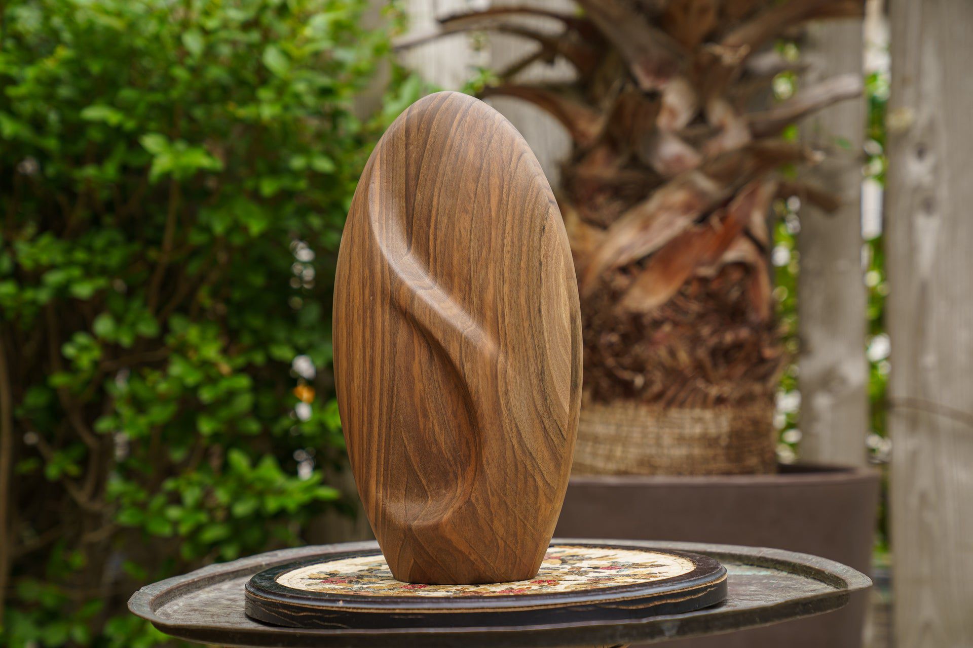 Wooden Urn for Ashes "Eternity" - Genuine Walnut Urn - Pulvis Art Urns