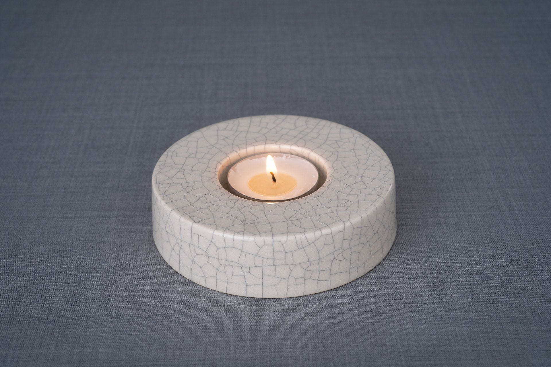 Caleo Handmade Candleholder for Cremation Urns - Craquelure | Ceramic - Pulvis Art Urns