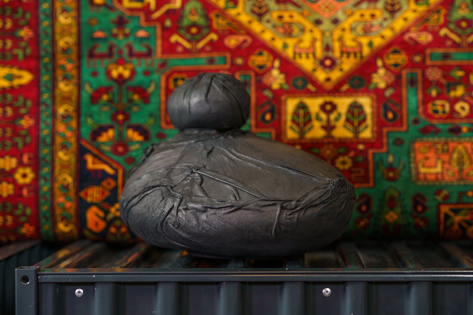 Leather Cremation Urn for Ashes "Stone" - Exclusive Edition - Pulvis Art Urns