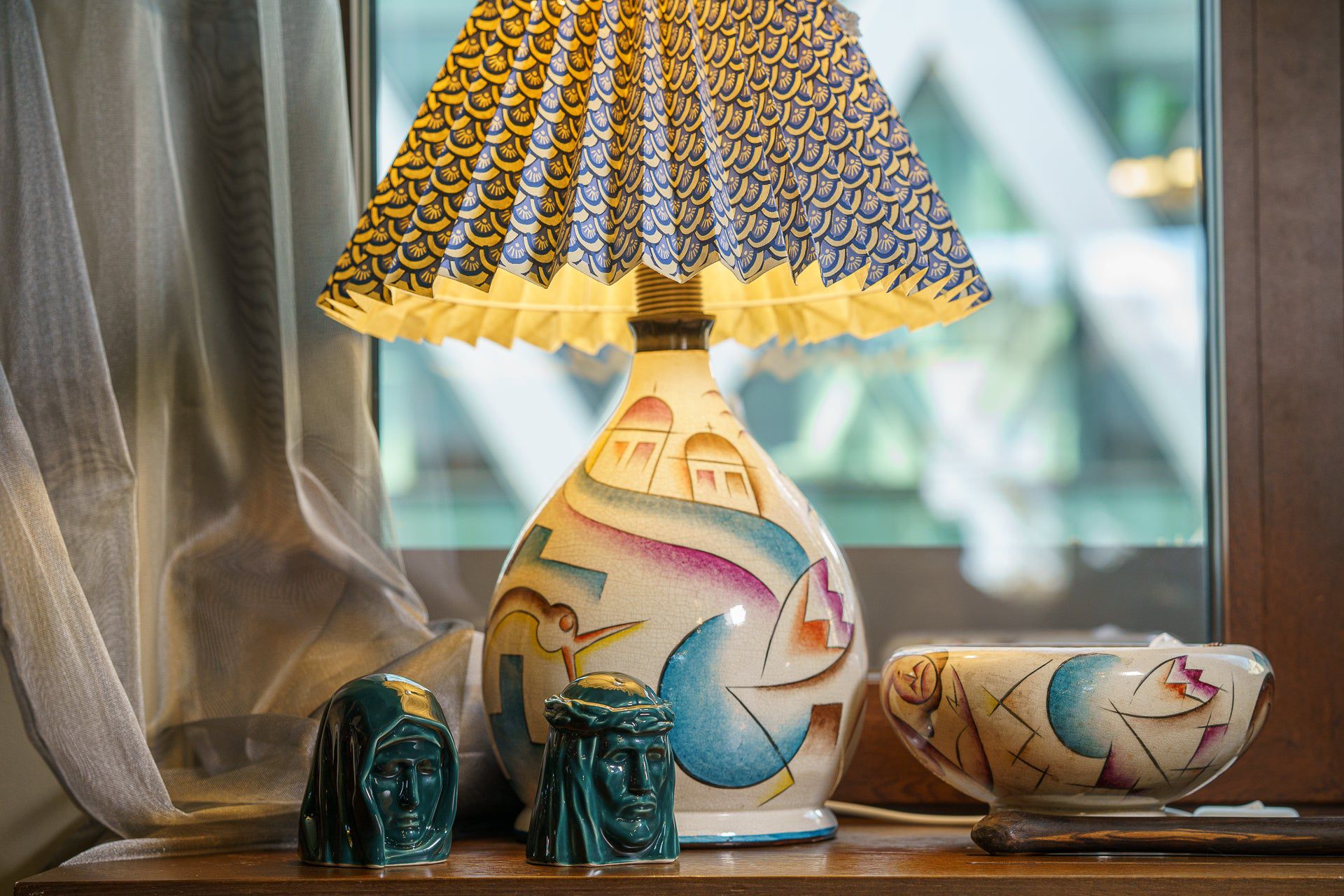 Handmade Mini Keepsake Urn "The Christ" - Oxide Green | Ceramic Mini Urn - Pulvis Art Urns