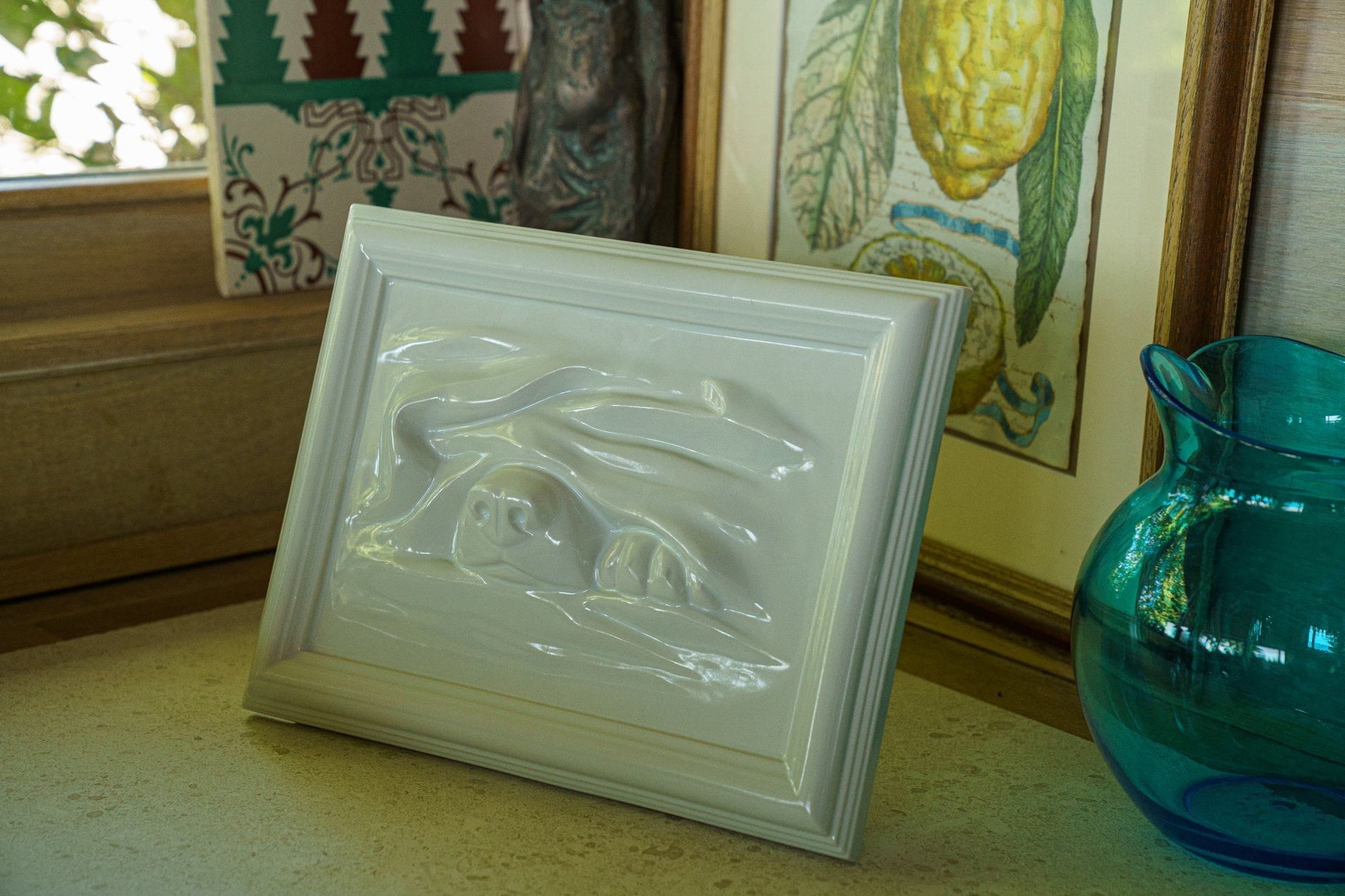 Dog Cremation Urn for Ashes - White | Ceramic | Handmade Pet Urn - Pulvis Art Urns