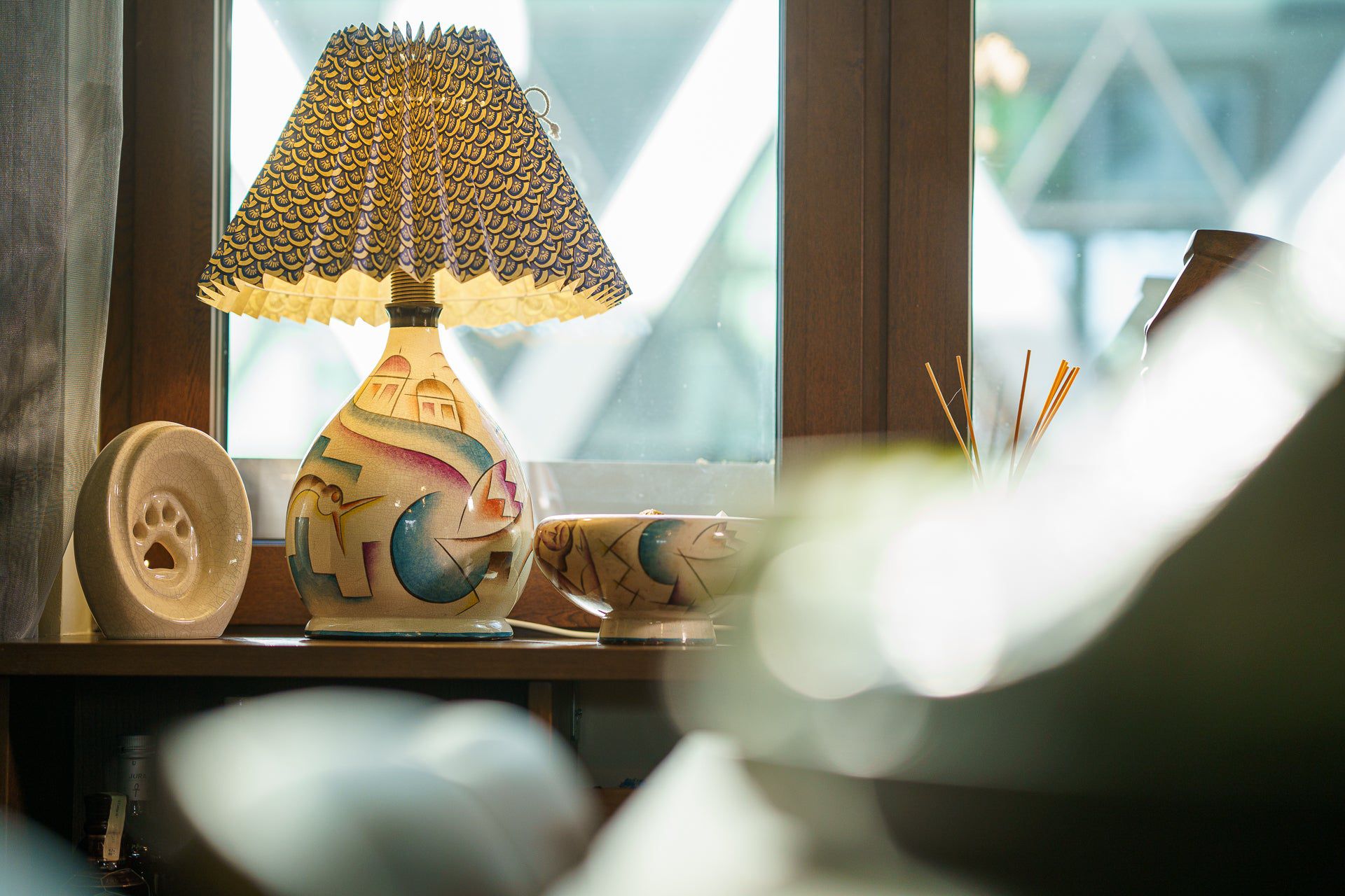 Paw Pet Urn for Ashes - Craquelure | Ceramic | Handmade Pet Urn - Pulvis Art Urns