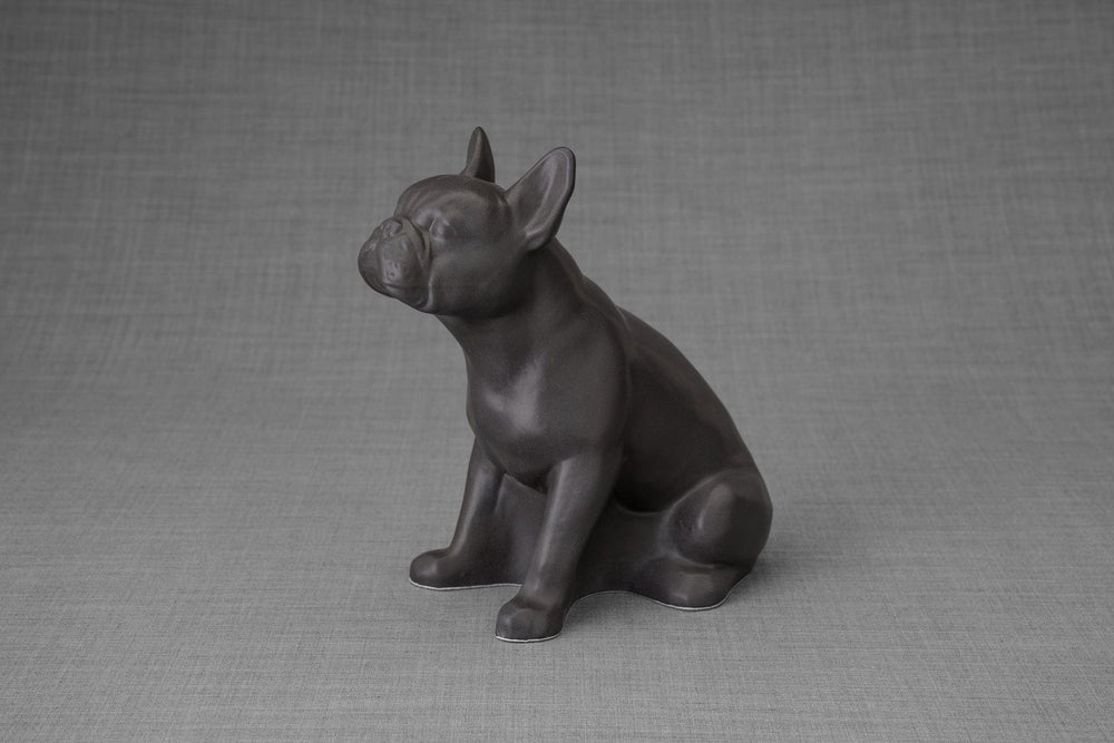 Pulvis Art Urns Pet Urn French Bulldog Pet Urn - Grey Matte | Ceramic Urn