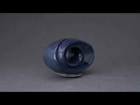
                  
                    Load and play video in Gallery viewer, Handmade Cremation Keepsake Urn &quot;The Passage&quot; - Small | Blue Melange | Ceramic
                  
                