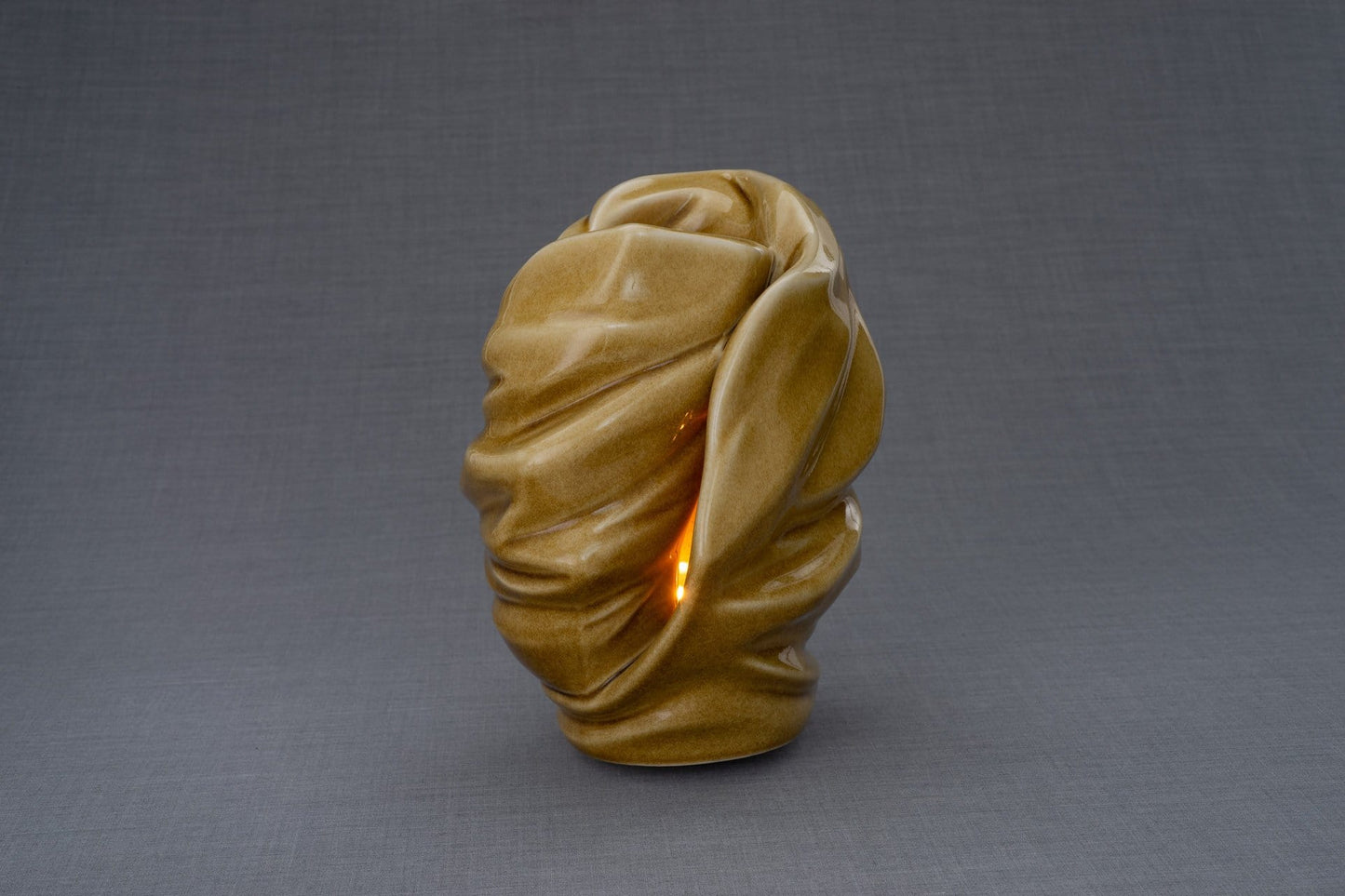
                  
                    Urna de cremación ligera hecha a mano para cenizas, tamaño grande/adulto, color arena oscura-Urnas artísticas
                  
                