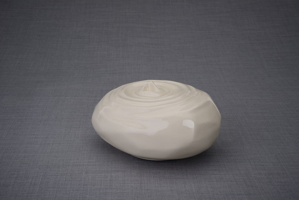 Urna de cremación hecha a mano para cenizas, tamaño adulto/grande, color transparente-Urnas de arte de Pulvis