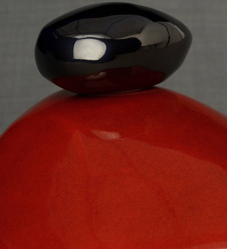 
                  
                    Urna de cremación de piedra hecha a mano para cenizas, tamaño grande/adulto, color rojo-PulvisArtUrns-Pulvis Art Urns
                  
                