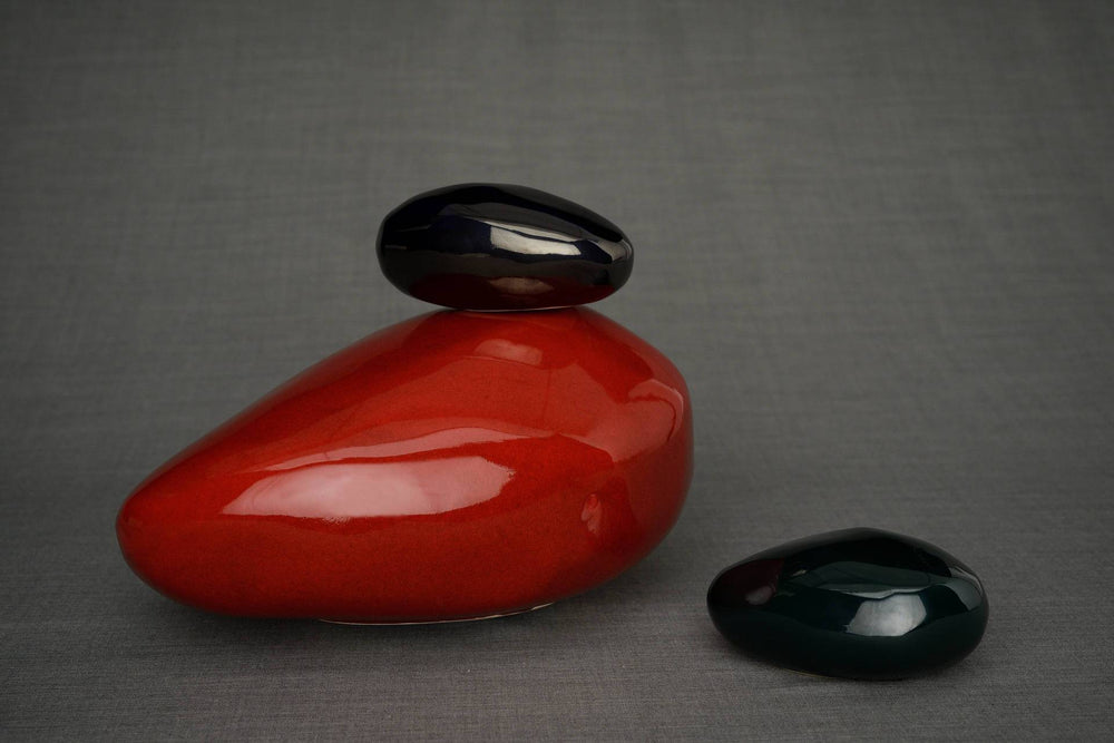 
                  
                    Set de Urnas de cremación para cenizas - Piedra ( Urna grande + Recuerdo)-Urnas de arte pulvínico
                  
                