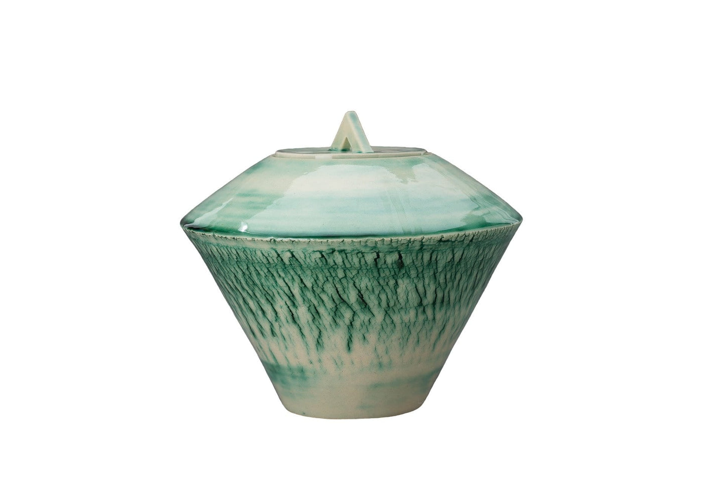 
                  
                    Urna artística de cerámica para cenizas - hecha a mano en un torno de cerámica por Pulvis Art Urns
                  
                