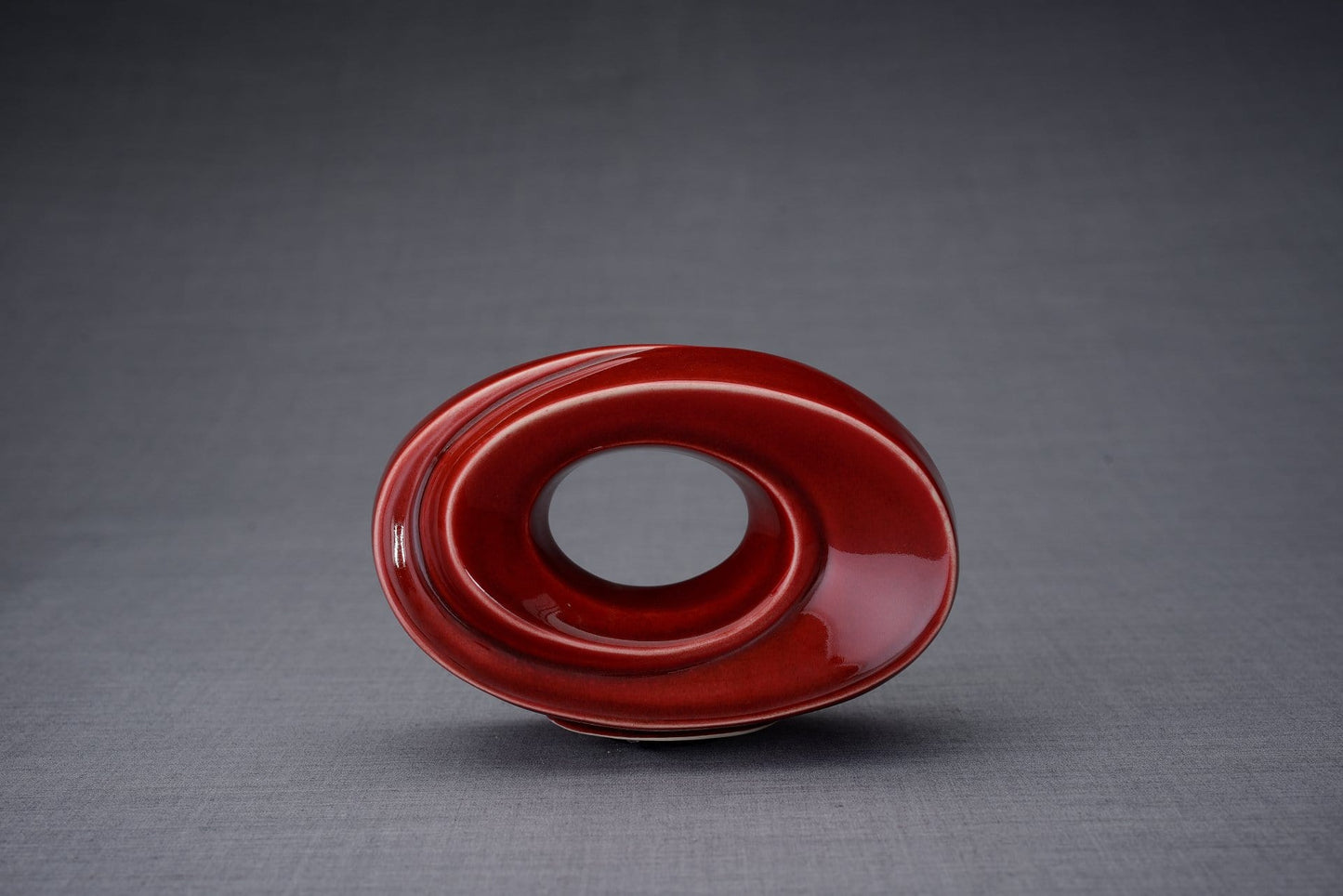 Urna de cremación hecha a mano para cenizas, color rojo-Urnas artísticas