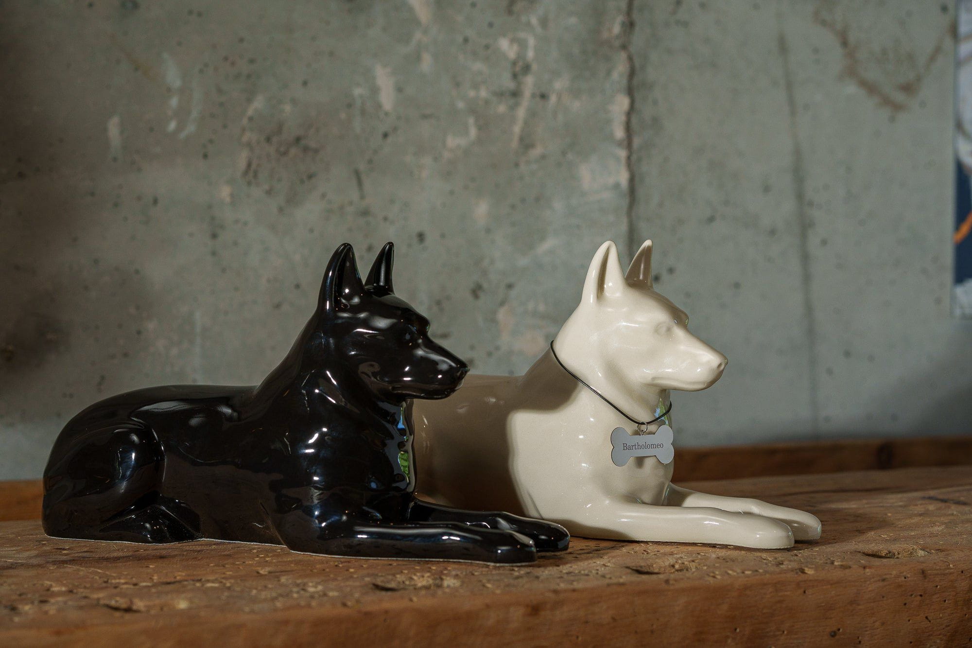 german shepherd, dog cremation urn