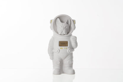 Urn for Ashes Astronaut Dog French Bulldog. Handmade Customisable Dog Cremation Urn. Handmade Astronaut Art Urn. Keepsake for Ashes by TenderRest. White Costume