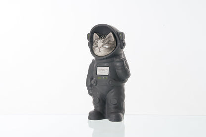 Handmade Customisable Cat Lyra Cremation Urn. Handmade Astronaut Art Urn by TenderRest Gray Costume