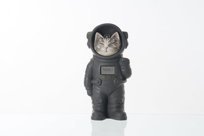 Handmade Customisable Cat Lyra Cremation Urn. Handmade Astronaut Art Urn by TenderRest Gray Costume