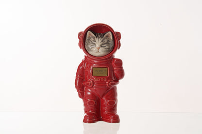 Handmade Customisable Cat Lyra Cremation Urn. Handmade Astronaut Art Urn by TenderRest Red Costume