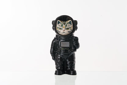 Handmade Customisable Cat Lunar Cremation Urn. Handmade Astronaut Art Urn by TenderRest Black Costume