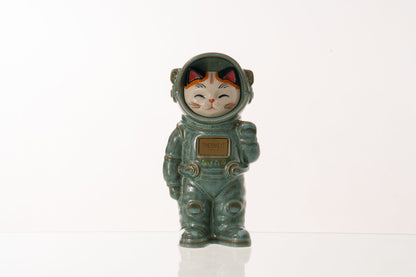 Handmade Customisable Cat Sora Cremation Urn. Handmade Astronaut Art Urn by TenderRest