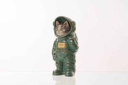 Handmade Customisable Cat Lyra Cremation Urn. Handmade Astronaut Art Urn by TenderRest Oily Green Costume
