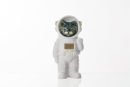 Handmade Customisable Cat Aurora Cremation Urn. Handmade Astronaut Art Urn by TenderRest