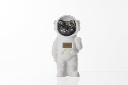 Handmade Customisable Cat Aster Cremation Urn. Handmade Astronaut Art Urn by TenderRest White Costume