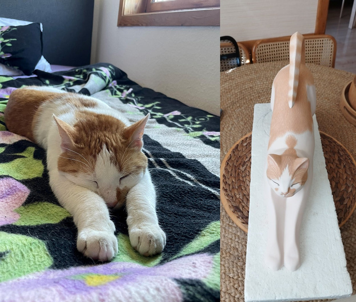 Urna para mascotas decorada a medida - Hecha a mano | Urna de cerámica para mascotas