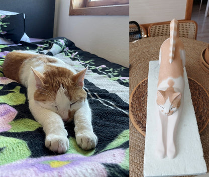 Urna para mascotas decorada a medida - Hecha a mano | Urna de cerámica para mascotas